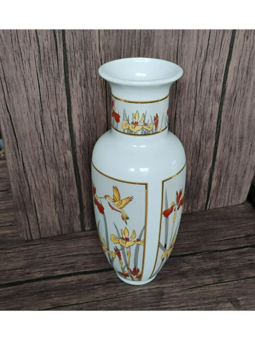 Chokin Art Japan Porcelain Vase 11